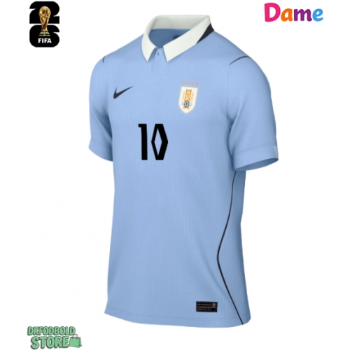 Uruguay Giorgian de Arrascaeta #10 Replika Hjemmebanetrøje Dame VM 2026 Kortærmet